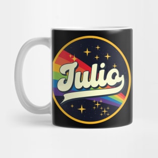 Julio // Rainbow In Space Vintage Style Mug